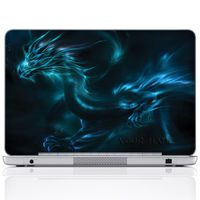 Meffort Inc Personalized Laptop Notebook Notebook Skin Sticker Cover Art Decal, Customize Your Name (13 Inch, Blue Dragon)