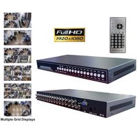 CCTV Camera Pros VM-HD16 16ch HD CCTV Multiplexer | Analog AHD HDCVI HD-TVI Video Processor | BNC VGA HDMI Output