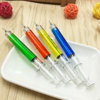 Fucung 4Pcs Creative Lovely Syringe Needle Mechanical Pencil Cute Kids School Stationery Store Automatic Pen Writing Tool