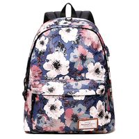 Casual Daypack Backpack Travel Laptop Backpack with USB Charging Headphone Port
