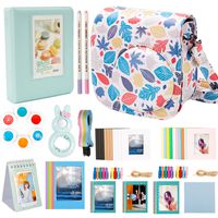 Alohallo 15 in 1 Instax Mini 9 Camera Accessories Set for Fujifilm Instax Mini 9/ Mini 8/ Mini 8+ Camera - New Leaves