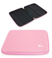 DURAGADGET Soft Pink Tough EVA 10" Protective Zip Case with Internal Elasticated Strap for Boogie Board Original 10.5 Personal Organiser