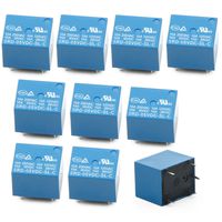 Senmod 10pcs 5VDC Household Appliance PCB Relay SRD-05VDC-SL-C Power Relay 5Pins for Arduino