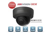 4MP PoE Security IP Camera - Compatible with Hikvision Performance Series DS-2CD2145FWD-I Black Mini Dome EXIR Night Vision 2.8mm Fixed Lens H.265+ 3 Year Warranty