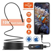 USB Endoscope Toolmore Inspection Camera USB borescope Camera Waterproof Snake Camera Flexible for Cellphone iOS Endoscope Android Endoscope 1200P HD IP67 Camera 8 Adjustable LED Light 33FT