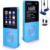 Mp3 Player, Hotechs Hi-Fi Sound, with FM Radio, Recording Function Build-in Speaker Expandable Up to 64GB with Noise Isolation Wired Earbuds ¡­