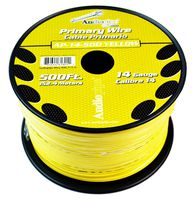 Audiopipe Yellow 500' Feet 14 Gauge AWG Car Primary Power Cable Remote Wire Lead