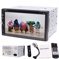 EINCAR 7 Inch Touch Screen Double 2 Din in Dash Vehicle Electronics Car DVD Player Support Built-in Bluetooth DVD/USB SD Card 1080P Playing & USB/microSD Ports FM/AM/RDS Radio