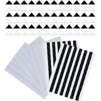 Hotop 510 Pieces Photo Corners Self Adhesive (Black and Clear)