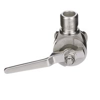 SEACHOICE 19541 Antenna Rail Ratchet Mount with Heavy-Duty Handle - 316 Stainless Steel