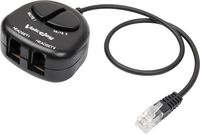 Telephone Training Adapter Y Splitter+ 2 Mute Buttons for Headset for Nortel Meridican, Norstar, Avaya, Ashtra, Mitel, Polycom, Ge and Other Ip Phones