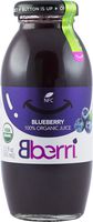 Bberri 100% Organic Blueberry Juice, Pack of 3 x 8.2 fl oz