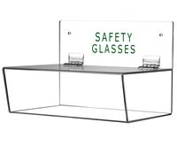 Cq acrylic Safety Glasses Holder with Lid,3" Height, 9" Width, 6" Depth,Pack of 1