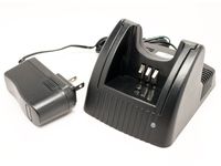 UpStart Battery NNTN4851 Charger for Motorola EP450, NNTN4496AR, CP200, PR400, CP140, NNTN4970, CP150 Two-Way Radio (100-240V)