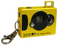 Zeikos ZE-KDC31-Y Mini Digital Keychain Camera (Yellow)