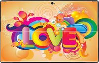 Smarter Designs Protective Vinyl Decal Design Colorful Love Quote Printed Sticker Vinyl Decal Sticker Skin for Surface RT
