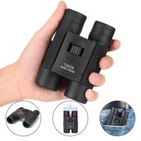 Binoculars for Adults Compact, UncleHu 12x25 Folding High Powered Binoculars with Weak Light Night Vision, Small Kids Binoculars for Bird Watching Hunting Hiking Concert Sports Travel (Black)