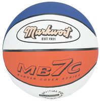 Markwort MB7 Series Rubber Basketball - Red/white/Blue