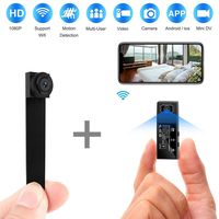 Hidden Spy Camera WiFi,HD 1080P Portable Wireless Small IP Camera Nanny Cam with Interchangeable Lens/Motion Detection for Home Office