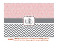 decalrus - Protective Decal for The HP EliteBook x360 1030 G2 (13.3" Screen) Laptop with Customized Monogram HPelitebk1030g2-Monogram6