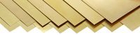 260 Brass Sheet, Unpolished (Mill) Finish, Half Hard Temper, 0.001-0.015" Thickness, 6" Width, 12" Length (Pack of 15)
