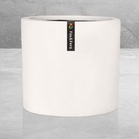 Fox & Fern 10" Plant Pot Fits Mid Century Plant Stand - Drainage Plug - Matte White