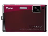 Nikon Coolpix S60 10MP Digital Camera with 5x Optical Vibration Reduction (VR) Zoom (Crimson Red)