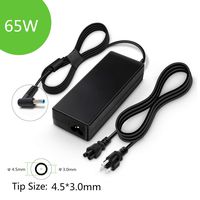 SKYVAST 19.5V 3.33A 65W Adapter Charger for HP Envy 14 HP Chromebook 14 HP Pavilion 15 17 Laptop Notebook Battery Power Supply Cord - 4.53.0mm Blue Tip