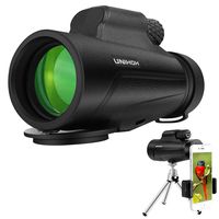 12X50 High Power Monocular HD Dual Focus Scope, Waterproof Compact Monocular with Smartphone Tripod and Mount Adapter, BAK4 Multi-Coated Zoom Lens, Low Night Vision for Hunting Bird Watching Camping