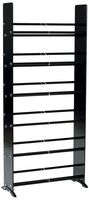TransDeco TD319B Glass Multimedia Rack for for 336 CD 234 DVD, Black/Chrome