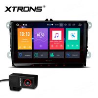 XTRONS 9 Inch Android Auto Car Stereo Radio Player Octa Core 4G RAM 32G ROM HD Multi-Touch Screen Supports OBD2 Tire Pressure Monitoring WiFi OBD2 NO-DVD for VW EOS Passat Golf with DVR Included