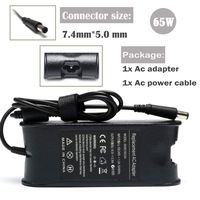 65W 19.5V 3.34A Laptop Ac Adapter Charger for Dell Latitude3330 3440 3340 3540 3450;E6420 E6430 E6520 E6530 E6540 E7240 E7250 E7440; Inspiron 15 3521 3520 3537 5521 15R 7520 Power Supply Cord Plug