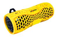 AXESS SPBW1035 Portable Water Resistant Bluetooth Loud Speaker System with Speakerphone to Answer your Calls In Yellow