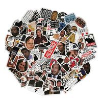 MOTOEYE The Office Stickers 100 pcs, Funny Waterproof Vinyl Decal Stickers for Laptop,Water Bottles,Hydro Flask,Car,Computer