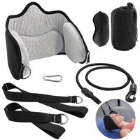 Neck Head Hammock for Neck Pain Relief Muscle Tension Portable Cervical Traction Device Perfect Physical Therapy Traction Equipment with Eye Mask