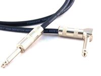 Conquest Sound HQA 15 Hi Definition 15-Foot Guitar/Instrument Cable - 1/4-Inch Straight to 1/4-Inch Right Angle Plugs