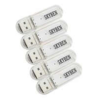SKYBEN USB Light Portable Mini Pocket LED Lamp Nightlight USB Power Light for Power Bank PC Laptop Notebook Computer and Other USB Devices(5 PCS)