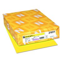 Wausau Astrobrights Heavy Duty Paper, 24 lb, 8.5 x 11 Inches, Lift-Off Lemon, 500 Sheets (22631)