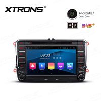 XTRONS 7 inch Android 8.1 Car Stereo Radio GPS Navigator with Bluetooth 5.0 USB SD DVD Dirve Suppors Backup Camera DVR Full RCA SWC 4G 3G for VW Golf/Polo/Caddy/Amarok/Passat