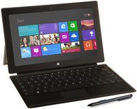 Microsoft Surface Pro 1 Tablet 128 GB Dual-Core i5 Type Cover Bundle, Black (Renewed)