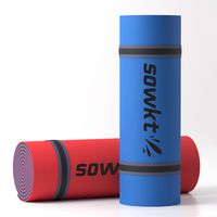 SOWKT 18 x 6 Feet Floating Water Mat - Floating Island for Lakes or Pools - Giant Pool Float Holds up to 8 Adults or 20 Kids. Unlimited Fun! (Blue/Black/Red)