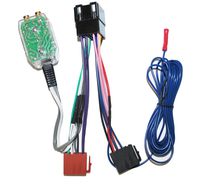 Factory Radio Amp Sub Interface Wire Harness + Inline Converter Installation Kit Fits Volkswagen