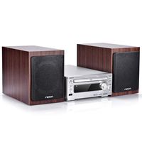 Bluetooth Stereo System - Music Streaming System w/ CD Players, FM Radio, MP3, SD Slot, USB, Remote Control, AUX, Headphone Jack, HiFi Digital Audio System Perfect for Home Cinema, MCB1533