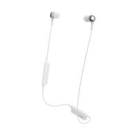 Audio-Technica ATH-CK200BT Bluetooth Wireless In-Ear Headphones with In-Line Mic & Control, White