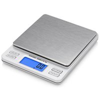 Smart Weigh Digital Pro Pocket Scale with Back-Lit LCD Display, Tare, Hold and PCS Features, 2000 x 0.1gram