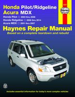 Honda Pilot (03-08), Ridgeline (06-14) & Acura Mdx (01-07) Technical Repair Manual (Haynes Repair Manual)