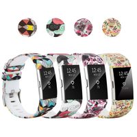 honecumi Colorful Watch Band Replacement for Fitbit Charge 2 Wrist Strap for Men & Women Quick Release Strap Band Compatible with Fitbit Charge 2 Smart Watch-Large Size -pattern2