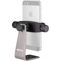 MeFOTO SideKick360 Smartphone Tripod Mount-Stand-Holder, Works with iPhone, Google, HTC, Nexus, Lumia, Galaxy, Xperia and all other Smartphones (see details below) - Titanium (MPH100T)