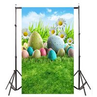 YJYdada Easter Day Theme Vinyl Photography Backdrop Custom Photo Background Props (D)