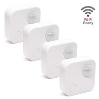 Fox&Summit WiFi Indoor Motion Sensor, WiFi Enabled Battery Operated Smart Sensor, Home Security Motion Detector, No Hub Required [4PK]